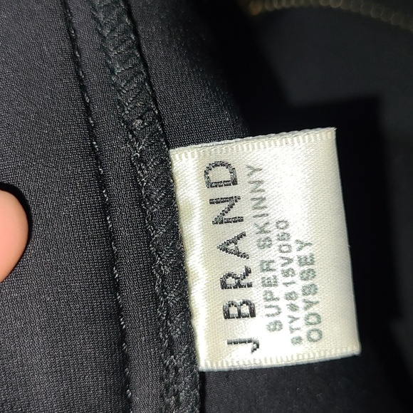 J BRAND ODYSSEY Black Skinny "Scuba Pants" size 26 - Picture 4 of 7